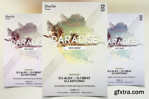 CM - Summer Paradise - PSD Flyer Template 1636137