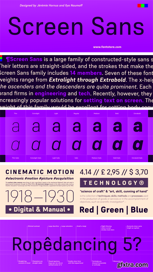 Screen Sans Font Family