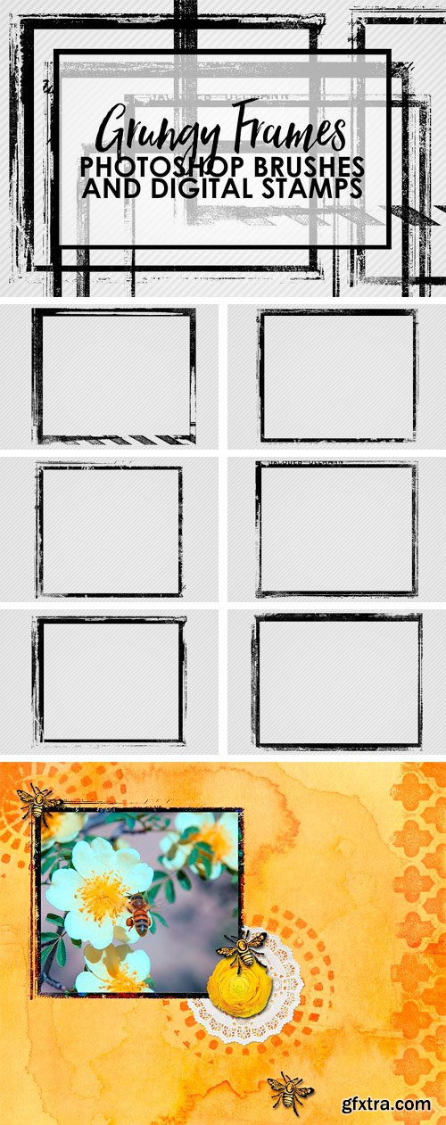 CM - Grungy Frames Brushes 1683067