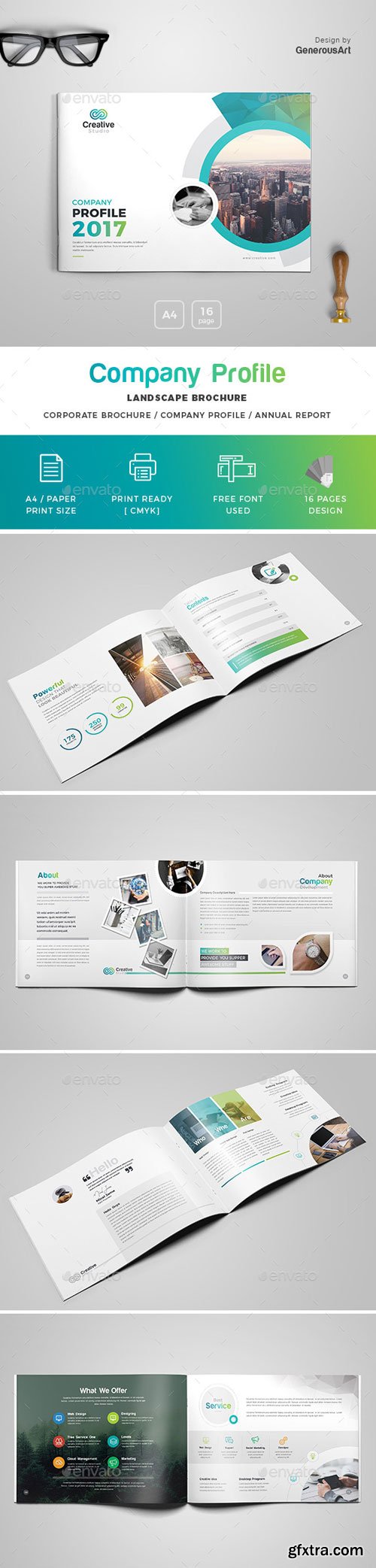 GraphicRiver - Company Profile Landscape Brochure Template - 20149505