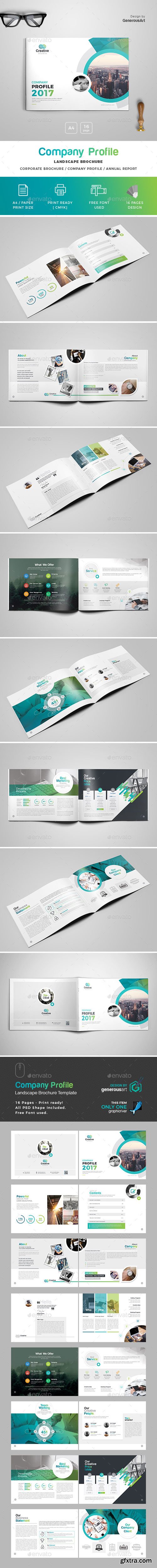 GraphicRiver - Company Profile Landscape Brochure Template - 20149505