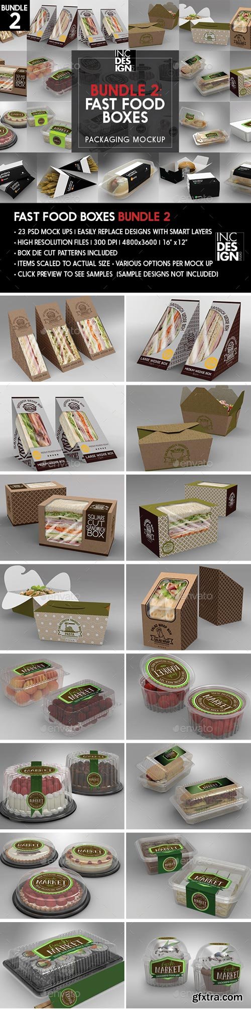 GraphicRiver - Fast Food Boxes Mock Up Bundle 2 - 20288036