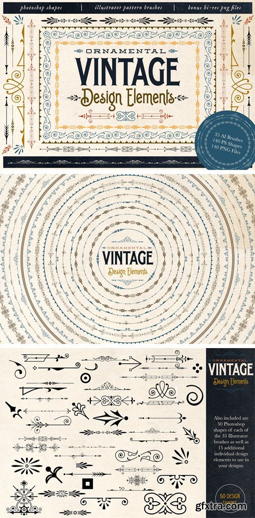 CM - Ornamental Vintage Design Elements 1682683