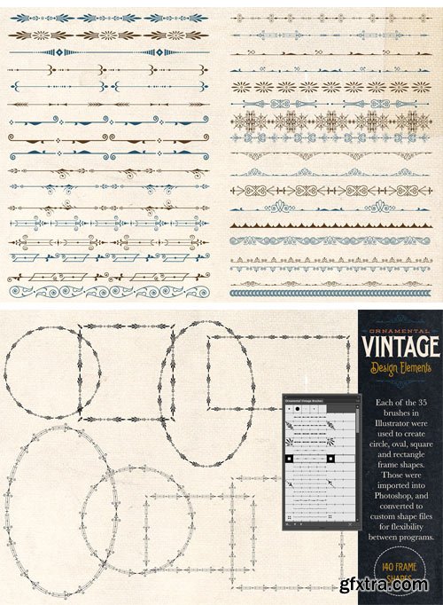 CM - Ornamental Vintage Design Elements 1682683