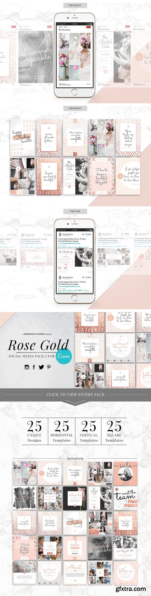 CM - ROSE GOLD | Social Media Pack 2 1682730