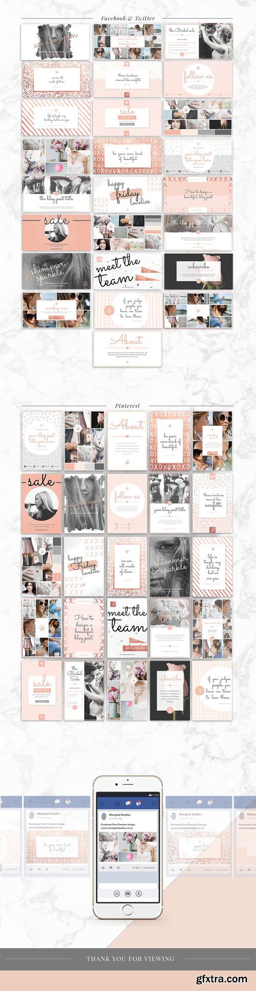 CM - ROSE GOLD | Social Media Pack 2 1682730