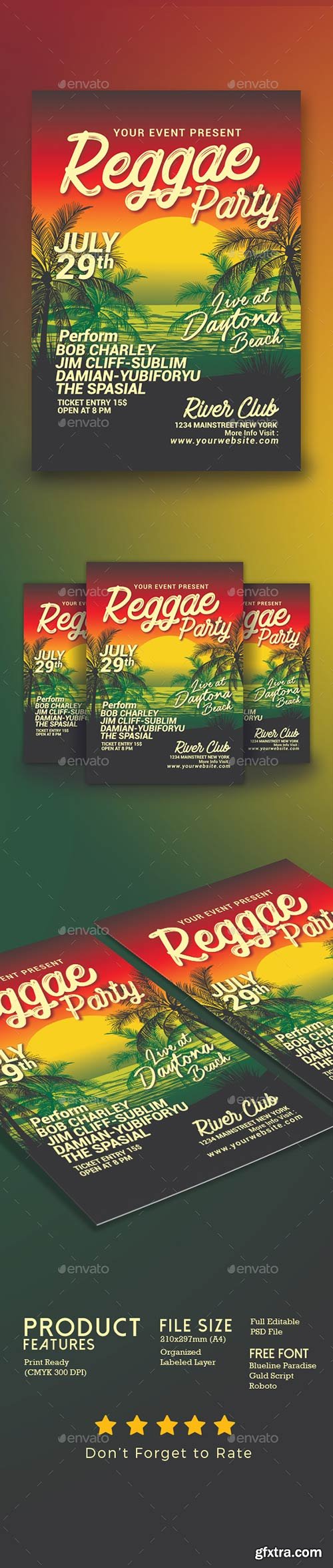 Graphicriver - Reggae Music Beach Party 20391375