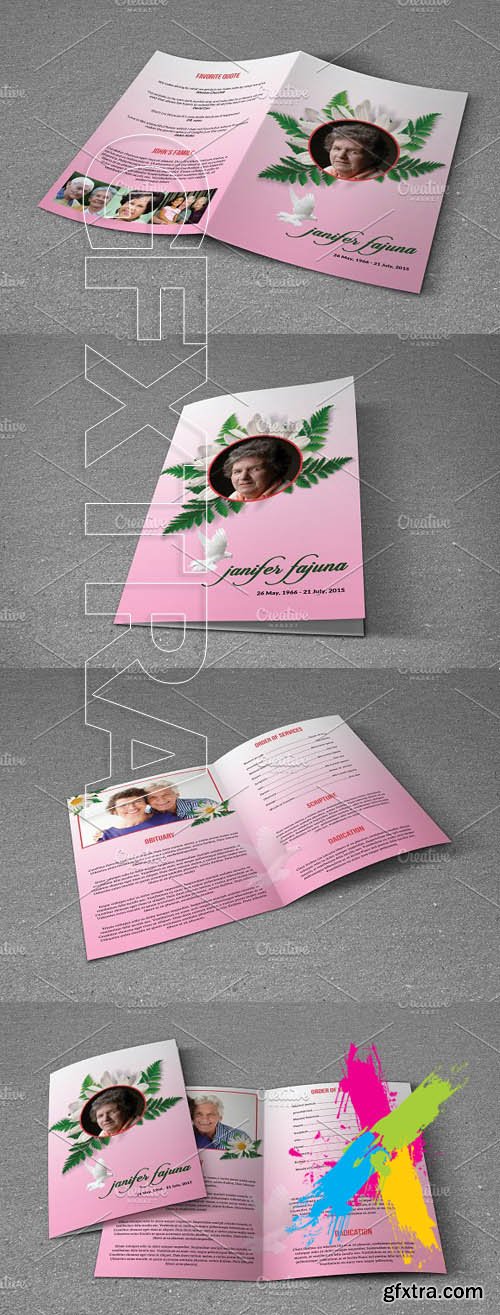 CM - Funeral Program Template-V715 1449142