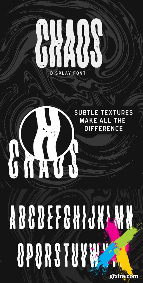 CM - CHAOS Display Font 1693575