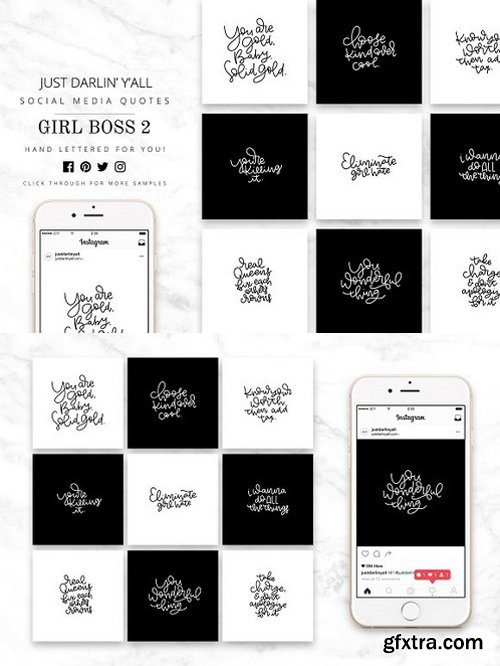 CM - Girl Boss 2 Quote Instagram Overlays 1636465