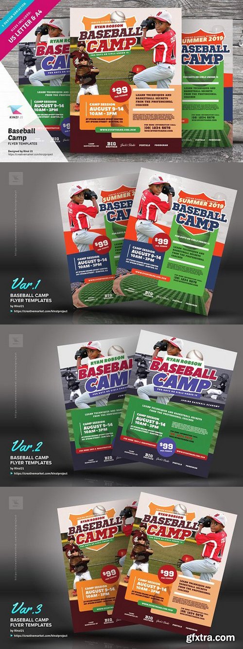 CM - Baseball Camp Flyer Templates 1644256