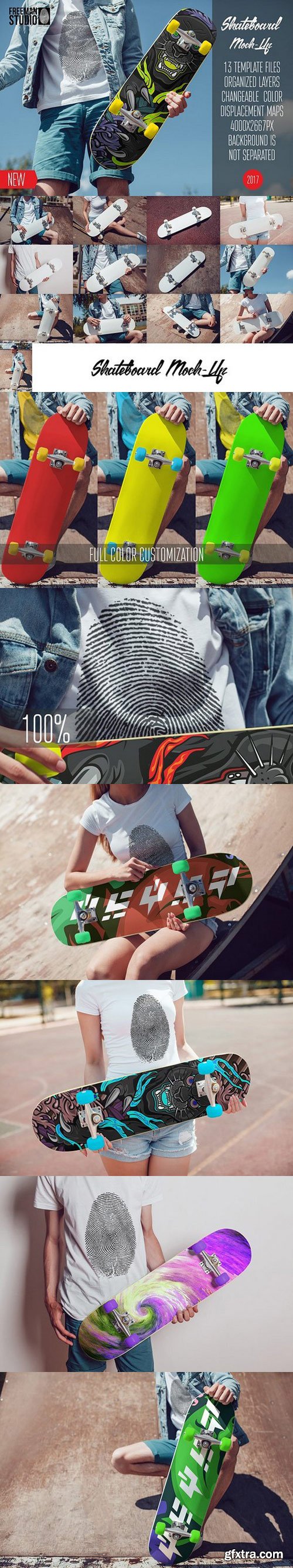 CM - Skateboard Mock-Up Vol.1 2017 1654276