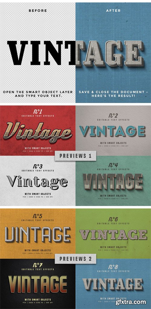 CM - Vintage Photoshop Text Effects 1680352