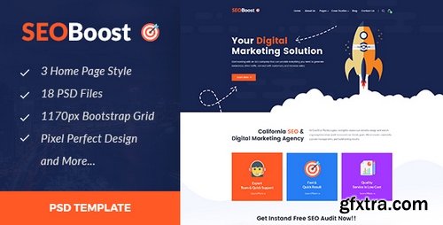 ThemeForest - SEOBoost - SEO & Digital Marketing Agency PSD Template 20308480