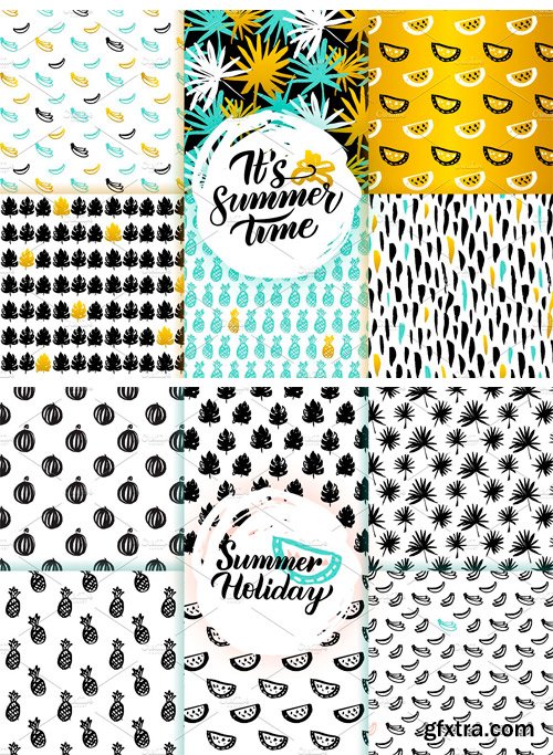 CM - Trendy Summer Seamless Patterns 1658623