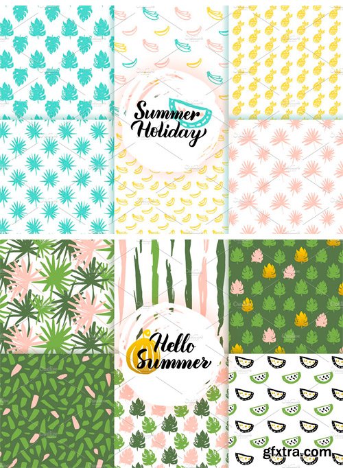 CM - Trendy Summer Seamless Patterns 1658623