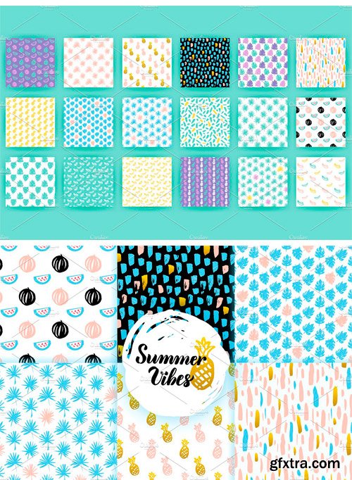 CM - Trendy Summer Seamless Patterns 1658623