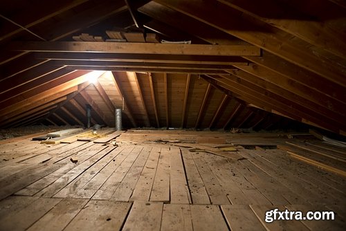 Roof covering repair solar battery on the roof vintage building wooden flooring 25 HQ Jpeg