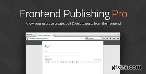 CodeCanyon - Frontend Publishing Pro v3.8.4 - 8517990