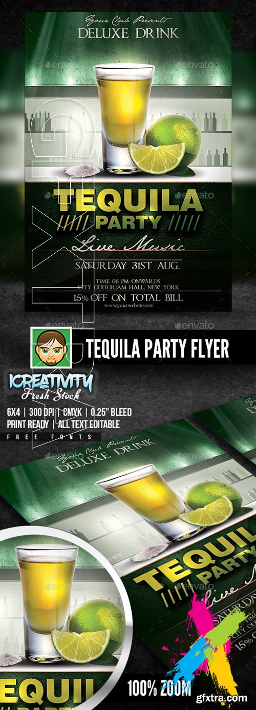 GraphicRiver - Tequila Party Flyer 20379033