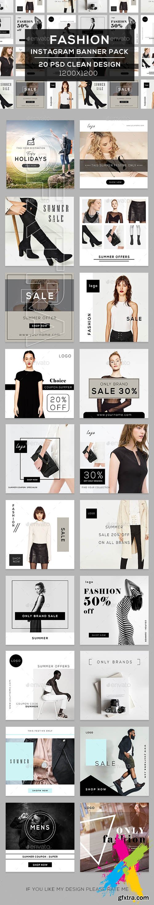 GraphicRiver - Fashion Instagram Banners 20374980