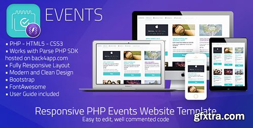 CodeCanyon - Events v1.0 - PHP Event Sharing Web Template (Parse PHP) - 19652609