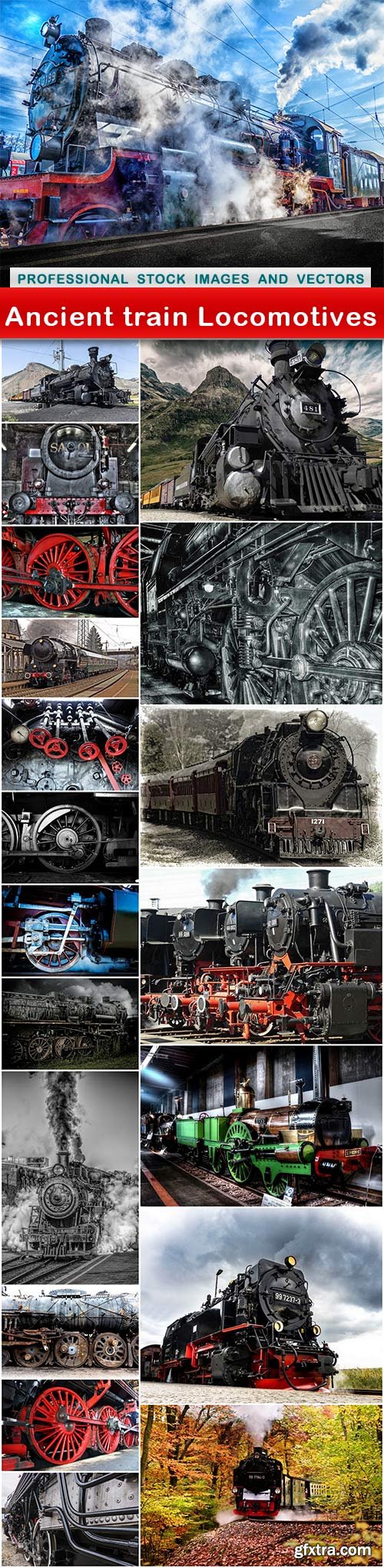 Ancient train Locomotives - 21 UHQ JPEG