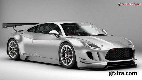 Generic Sports Car GT3 3D Model