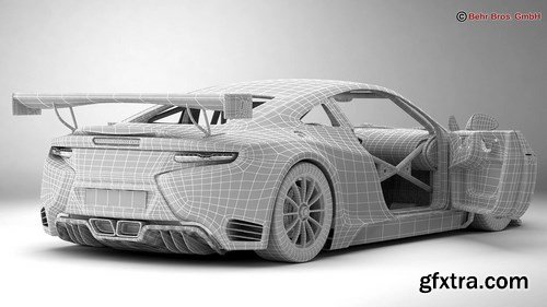 Generic Sports Car GT3 3D Model