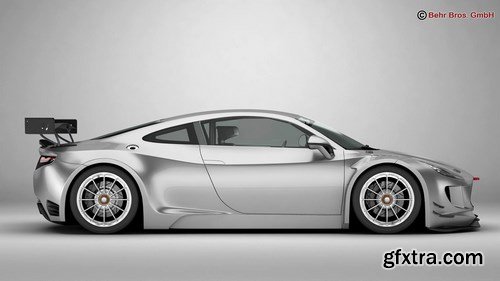 Generic Sports Car GT3 3D Model