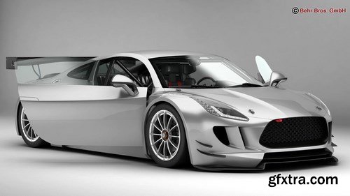 Generic Sports Car GT3 3D Model