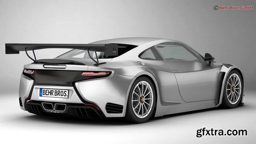 Generic Sports Car GT3 3D Model