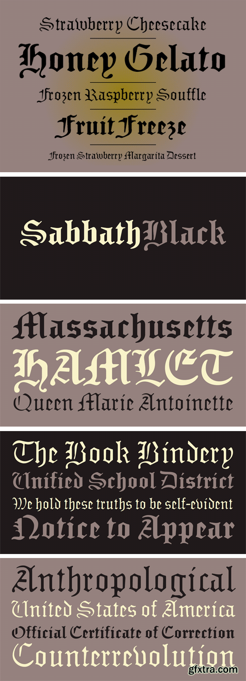 Sabbath Black Font Family