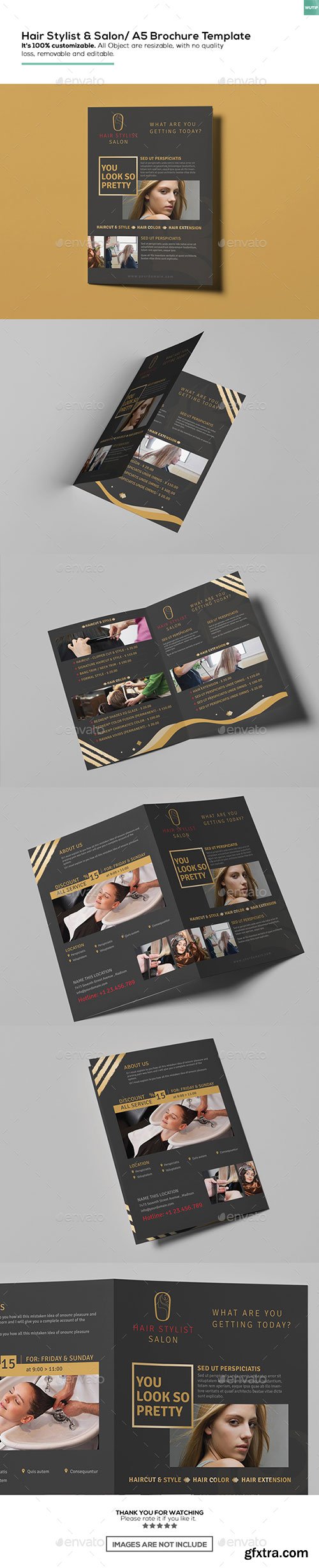 Graphicriver - Hair Stylist & Salon/ A5 Brochure Template 16162465