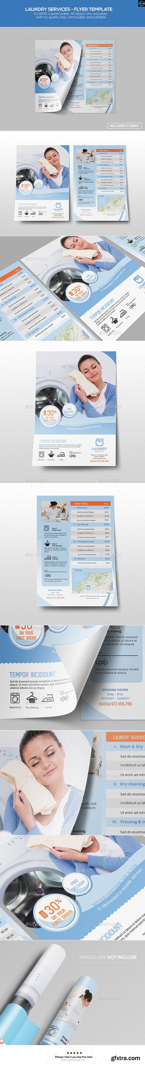 GR - Laundry Services - Flyer Template 12597923