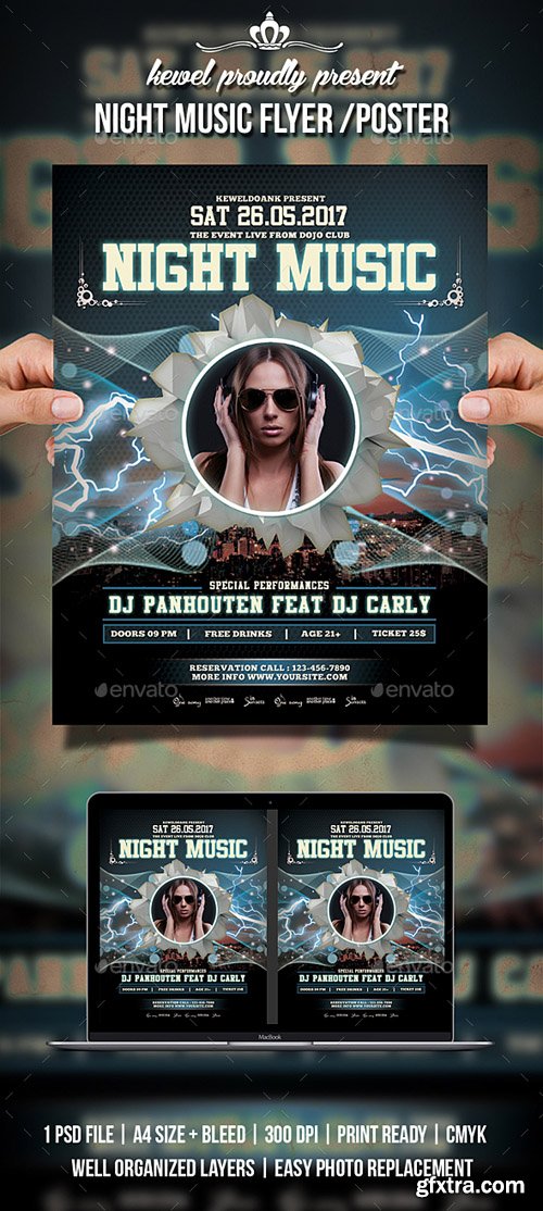 GR - Night Party Flyer / Poster 20364265