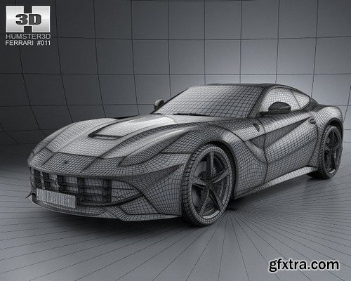 Ferrari F12 Berlinetta 2012 3D Model HUMSTER