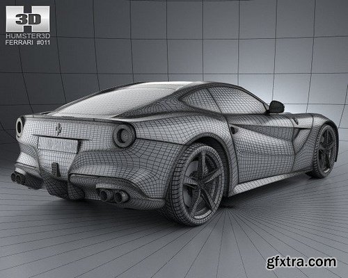 Ferrari F12 Berlinetta 2012 3D Model HUMSTER