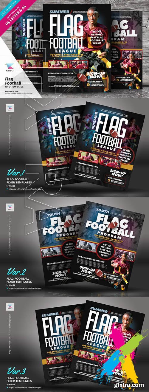 CM - Flag Football Flyer Templates 1704917