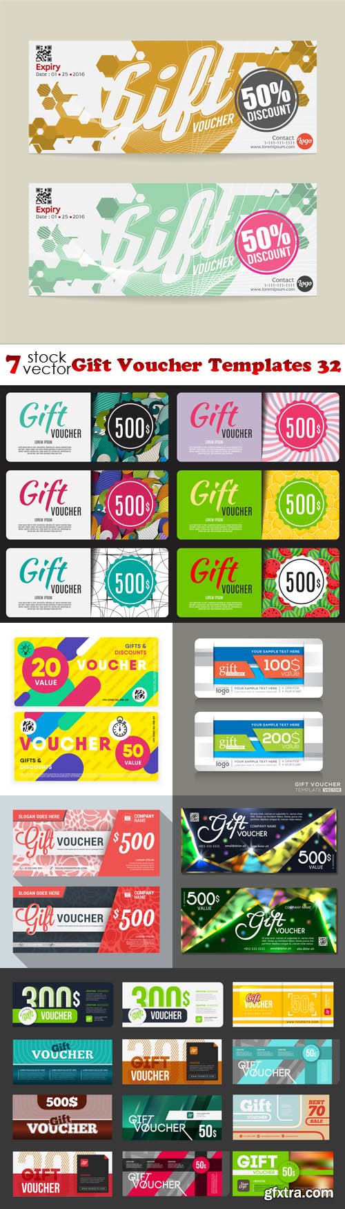 Vectors - Gift Voucher Templates 32