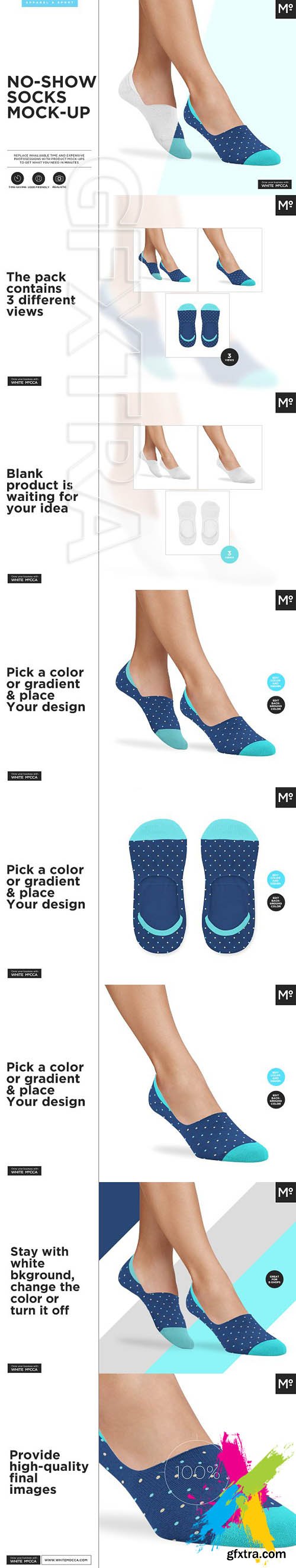 CM - No Show Socks Mock-up 1721086