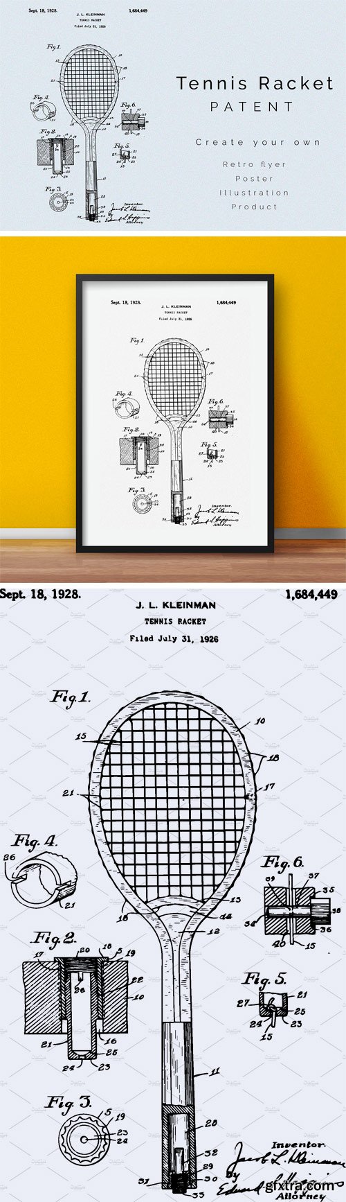 CMN - Tennis Racket Patent 1659748