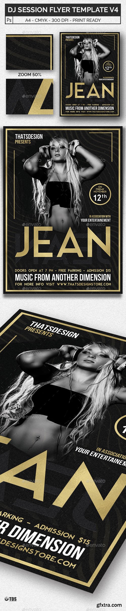 GR - DJ Session Flyer Template V4 20416889