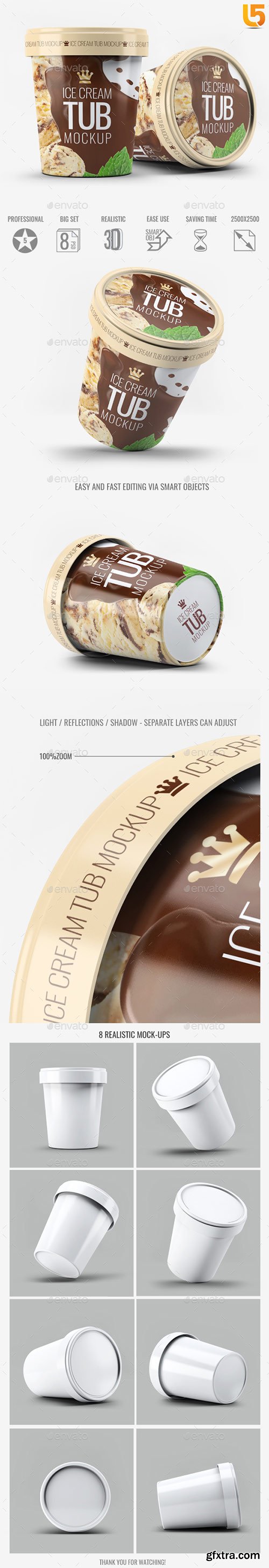 Graphicriver - Ice Cream Tub Mock-Up 20413066