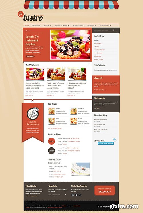 JoomlArt - JA Bistro v2.5.5 - Joomla Template