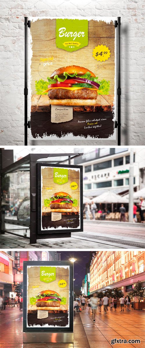 CM - Burger Restaurant Flyer Template