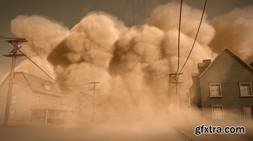 Simulating a Large Dust Storm in Maya