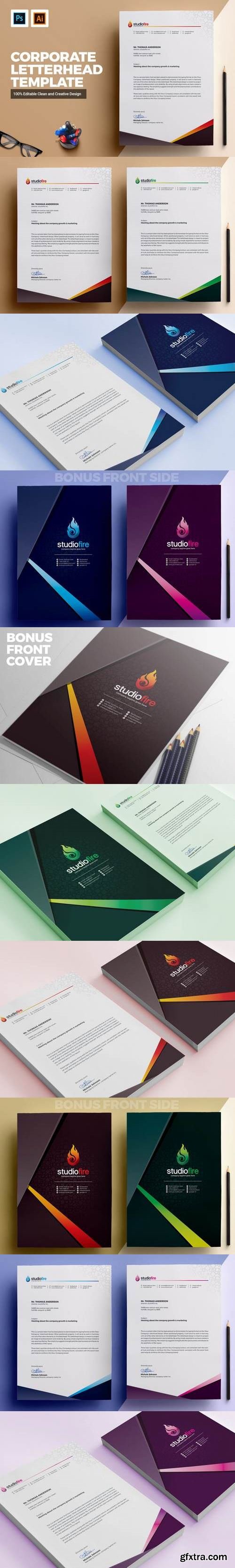 Letterhead Template Design