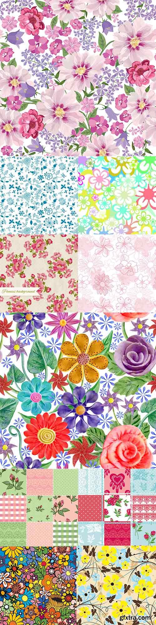 Floral vector patterns