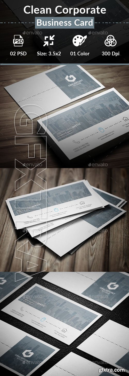 GraphicRiver - Clean Corporate Business Card 20359277